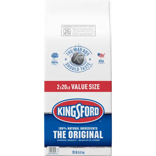 KINGSFORD Charcoal for bbq, 40kg