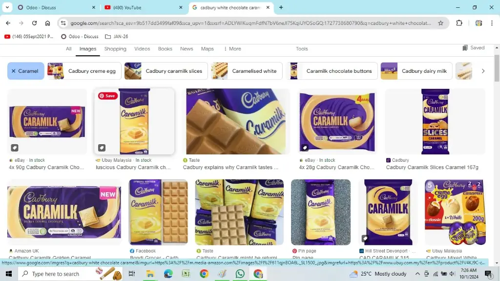Caramel choc