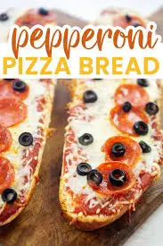 Pepperoni pizza bread
