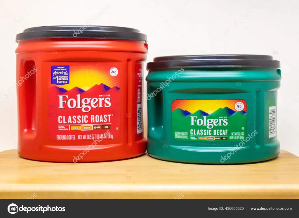 Folgers Coffee latte