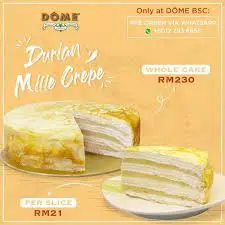 JUNANDUS_ Durian crepe cake