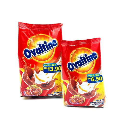 OVALTINE chocolate malt drink w added sugar