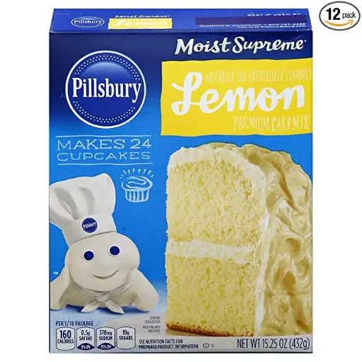 Pillsbury cakemix- Lemon