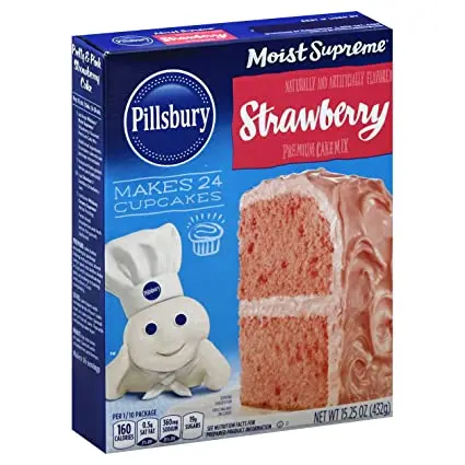 Pillsbury cakemix- Strawberry