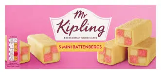 Mr Kipling Mini Battenberg, 2pcks