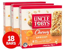 UNCLE TOBY's Chewy apricot, 3 boxes