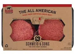 AMERICAN Burger patties, 6s