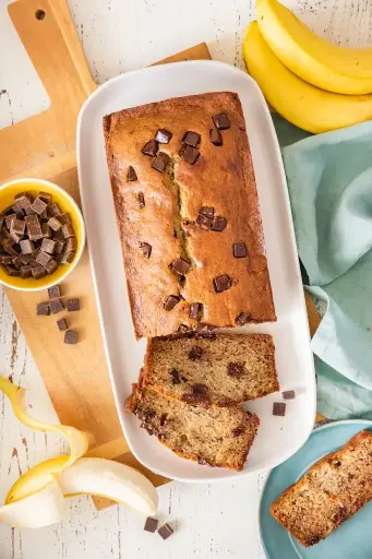 Banana chocolate chip loaf