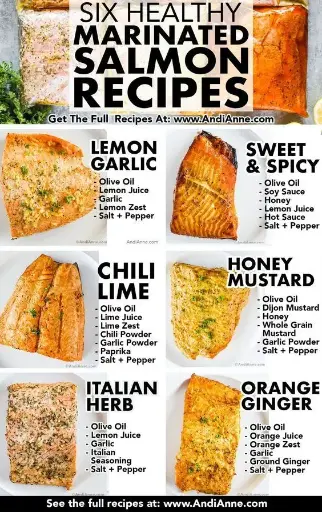 Marinated salmon recipes