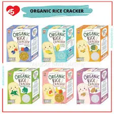 Organic rice crackers