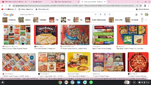 41-2 CONSOLE Frozen pizzas