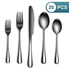 Spoons and forks, knife